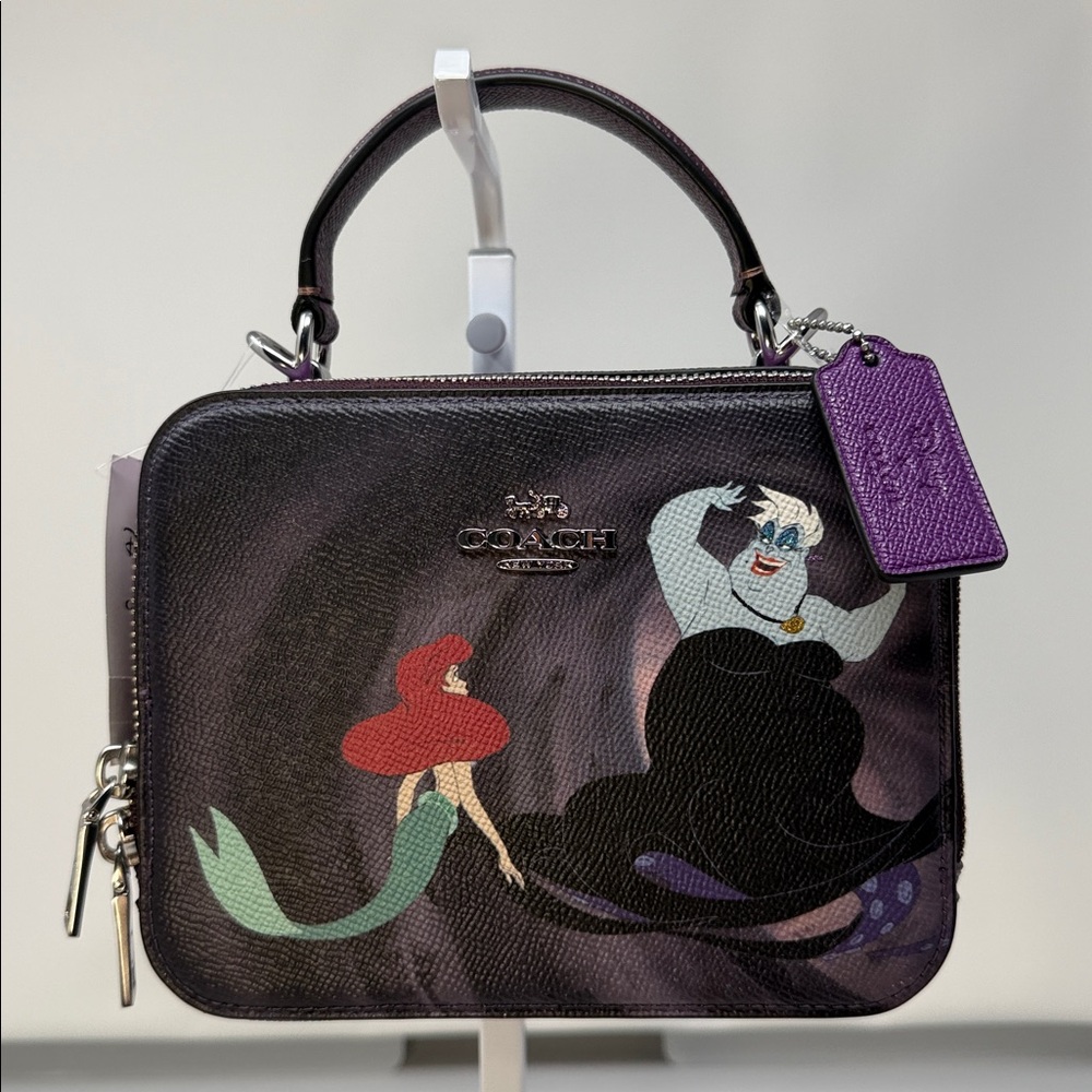 Disney x Coach Villains Ursula Ariel Box Crossbody Bag Little Mermaid NWT CC375 - Picture 15 of 16
